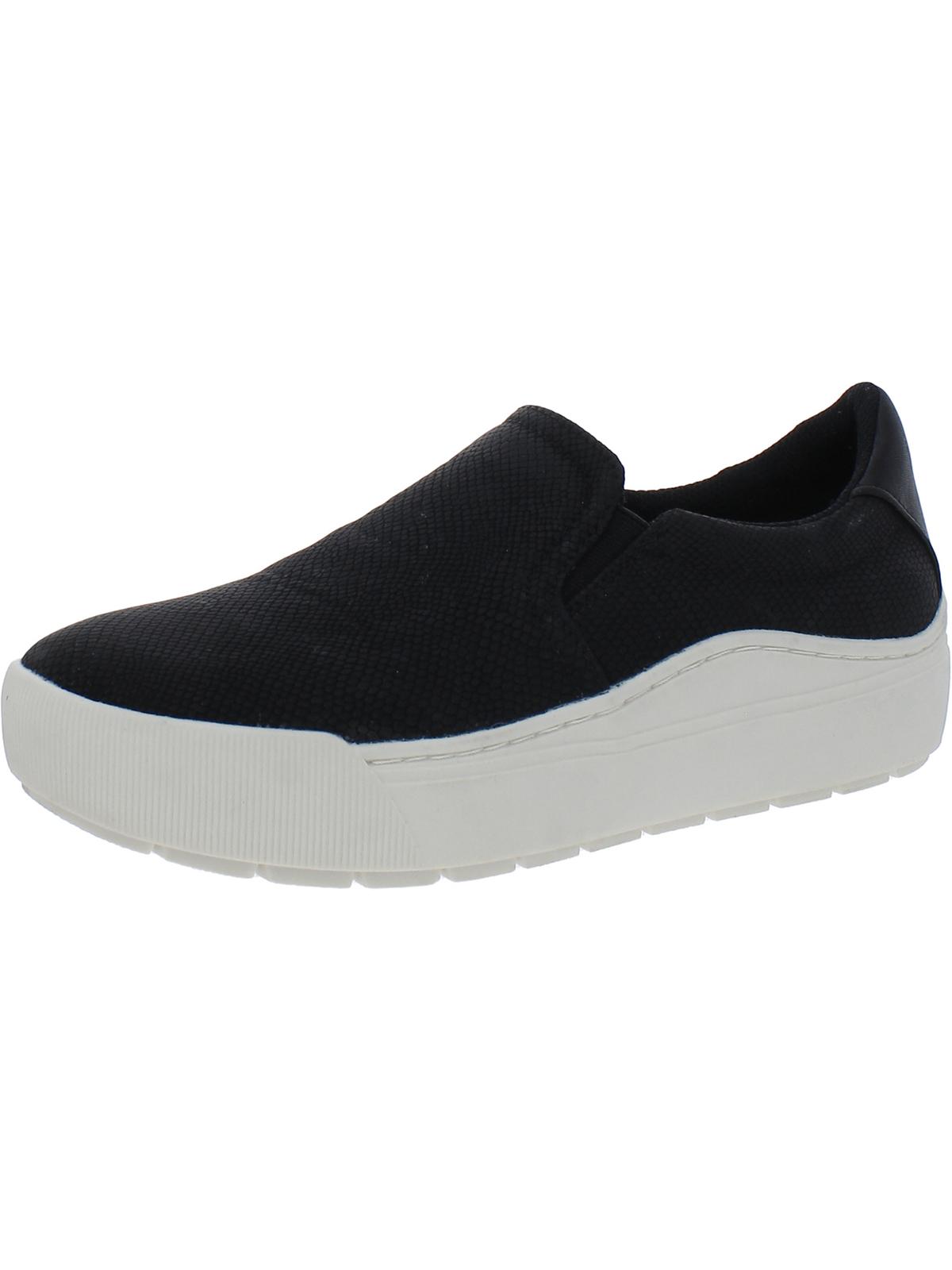 Dr. Scholl's Shoes Womens Time Faux Leather Lifestyle Slip-On Sneakers